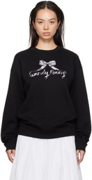 Sandy Liang Black Chrome Sweatshirt