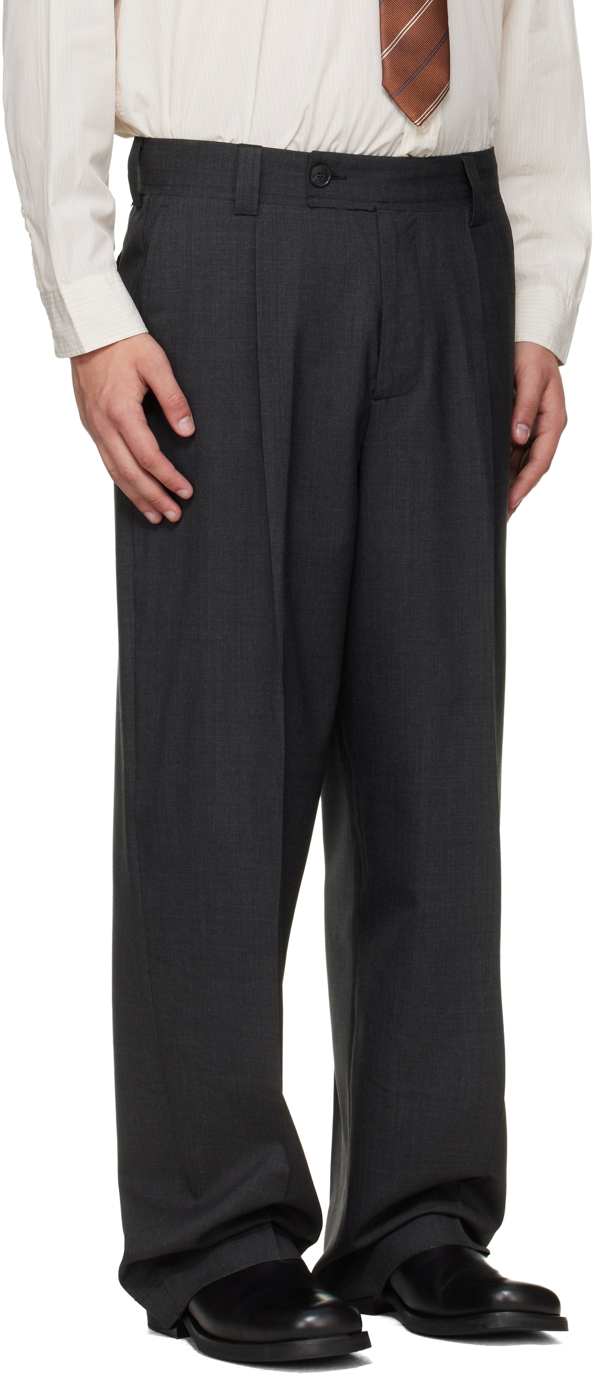mfpen Gray Patch Trousers