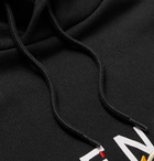 Givenchy - Logo-Emboidered Loopback Cotton-Jersey Hoodie - Black