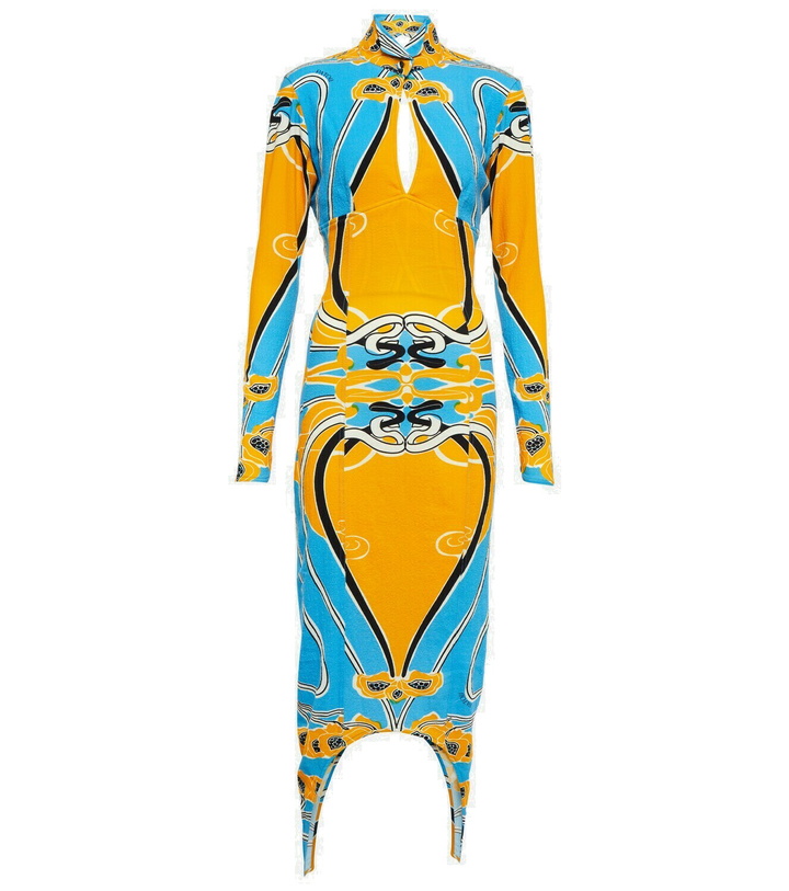 Photo: Patou Printed cutout cotton-blend midi dress