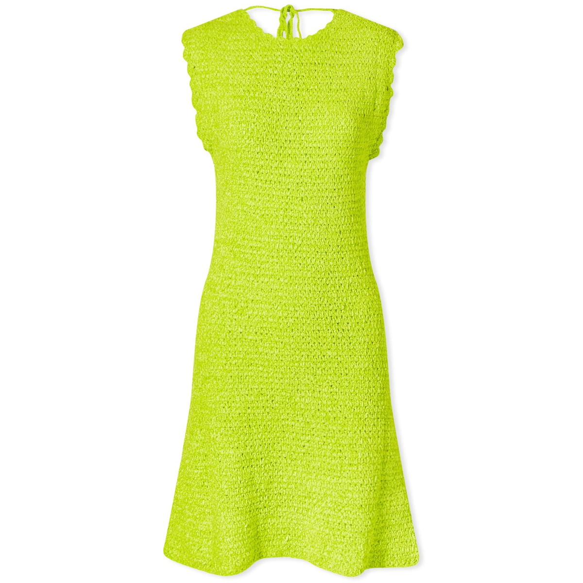 green emerald velvet dress Coco Long sleeve Crochet Midaxi Dress / Lime – Style Cheat main image 0