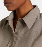 The Frankie Shop Arlen plaid wool-blend shirt