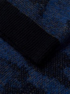 EDWIN - Jacquard-Knit Sweater - Blue