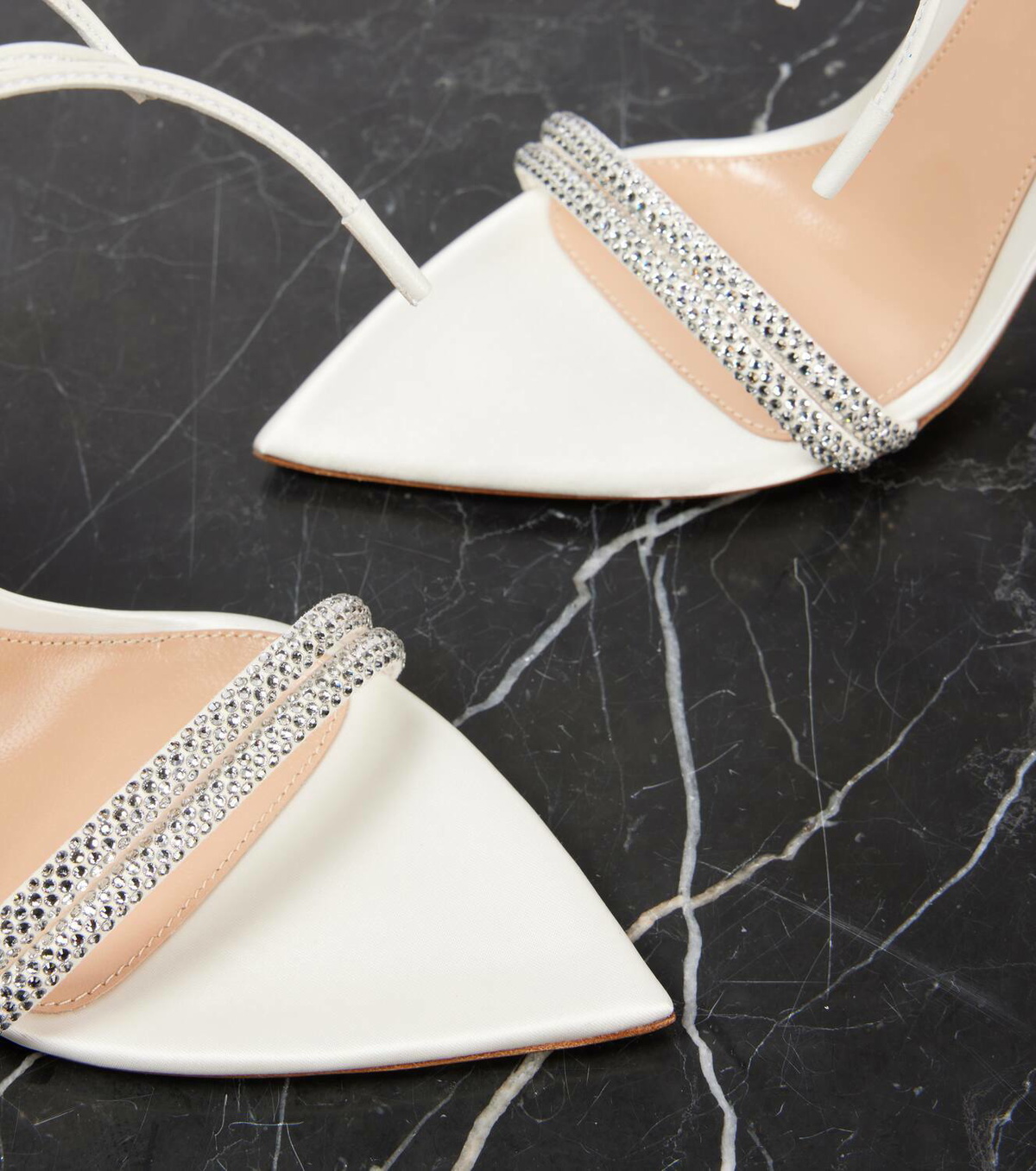 Gianvito Rossi Bridal 85 embellished leather pumps