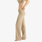 SKIMS Women's Cotton Rib Foldover Legging in Latte