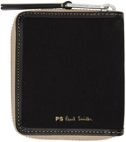 PS by Paul Smith Black Broad Stripe Zebra Wallet