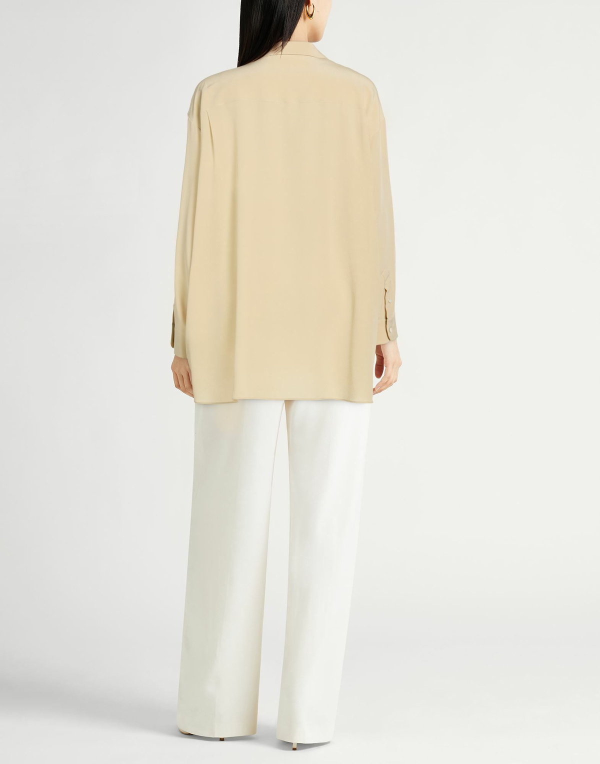 The Row Womens Shirt in Beige