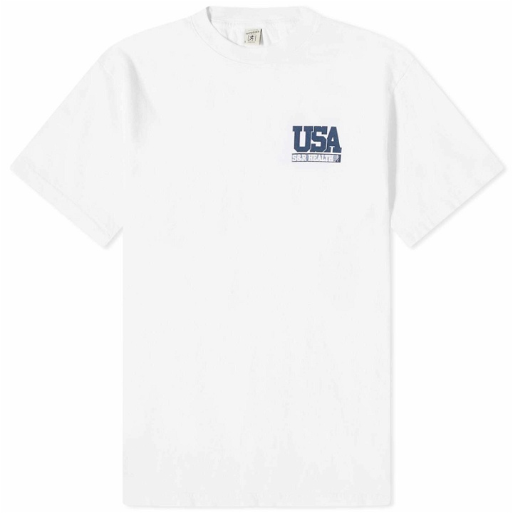 Photo: Sporty & Rich Men's Team USA T-Shirt in White/Navy