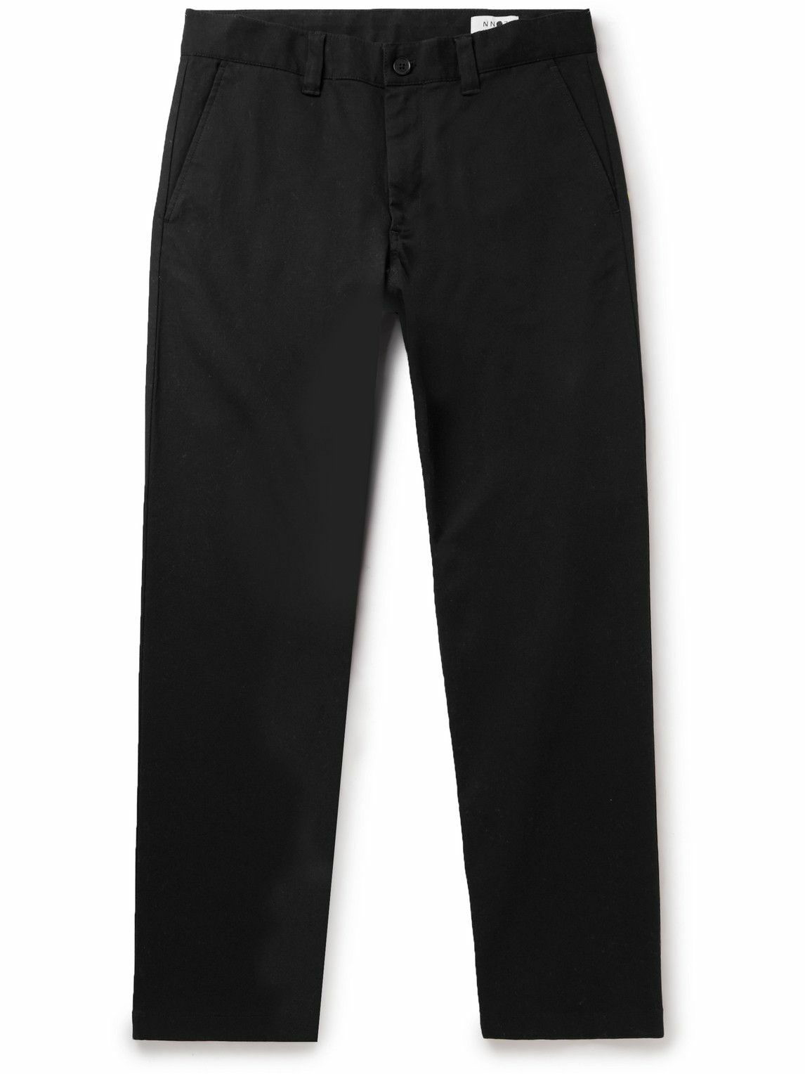 NN07 - Alex Straight-Leg Organic Cotton-Blend Twill Chinos - Black NN07