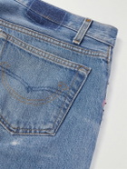 READYMADE - Flared Appliquéd Patchwork Jeans