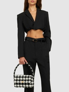 ANINE BING - Nico Houndstooth Shoulder Bag