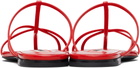 Jil Sander Red Pointed Toe Sandals