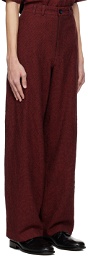 ABAGA VELLI Red Wide Trousers