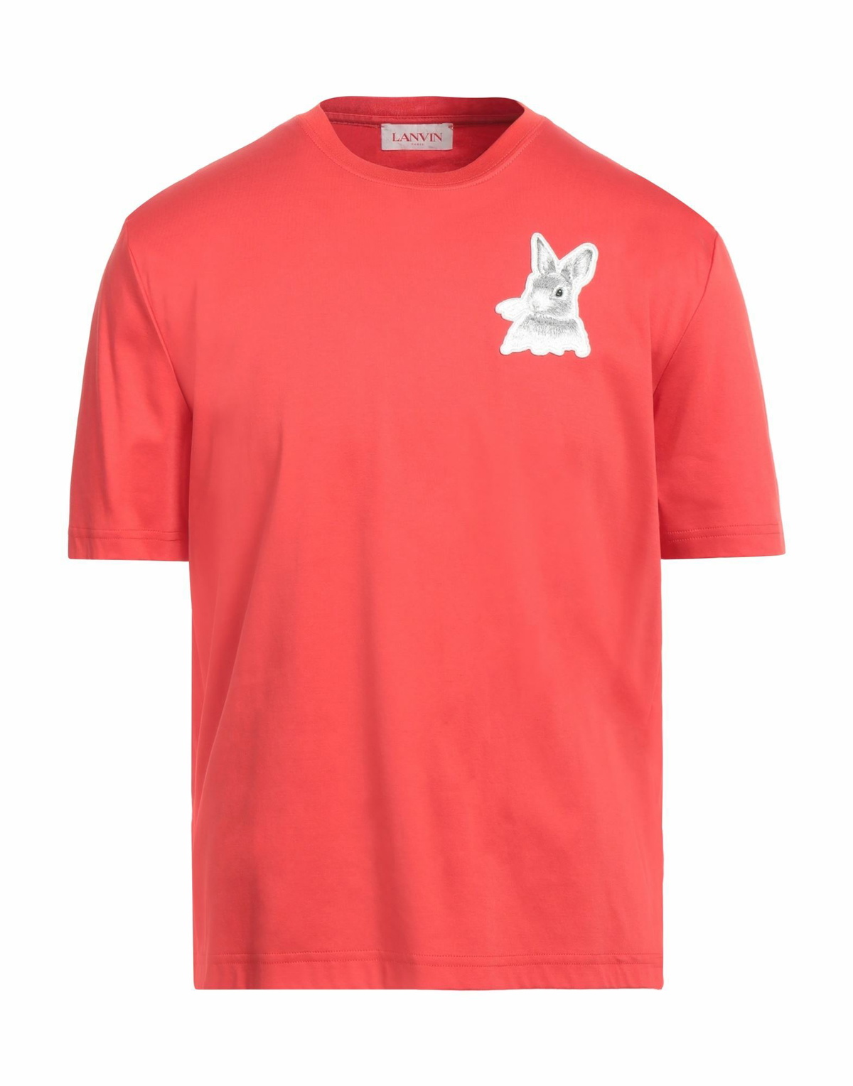 Lanvin Mens T-shirt in Tomato red
