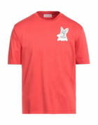 Lanvin Mens T-shirt in Tomato red