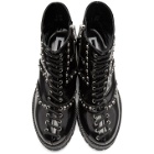 McQ Alexander McQueen Black Studded Hanna Boots
