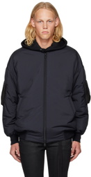 Y's Black Padded Bomber