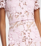 Self-Portrait Belted lace shirt dress