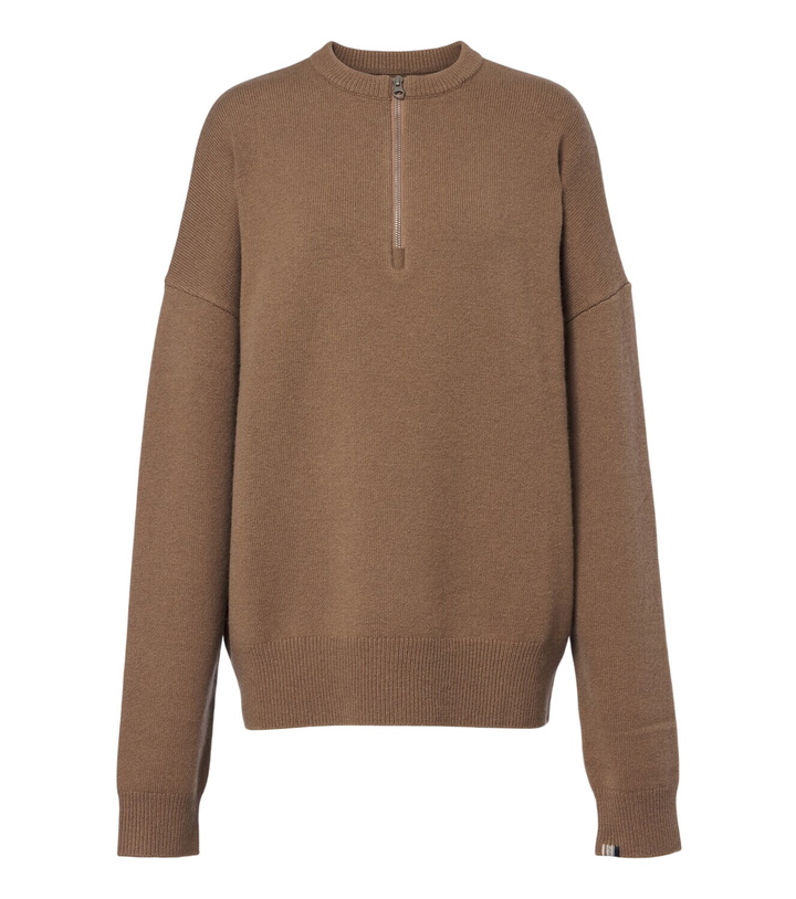 Photo: Extreme Cashmere N°496 Like cashmere-blend half-zip sweater