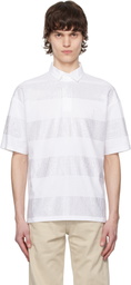 Coperni White Striped Polo