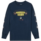 Bronze 56k Men's Long Sleeve Don't Touch That Fucking Dial T-Shirt in Navy