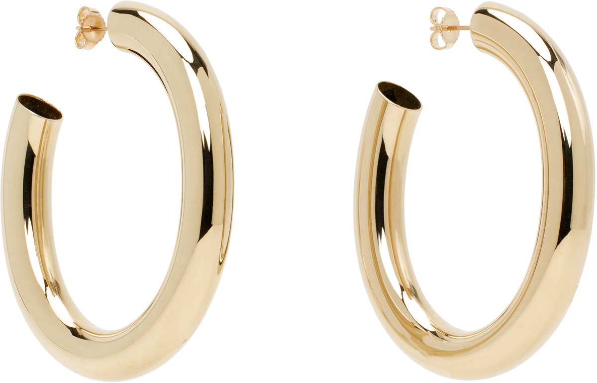 Laura Lombardi Gold Curve Earrings