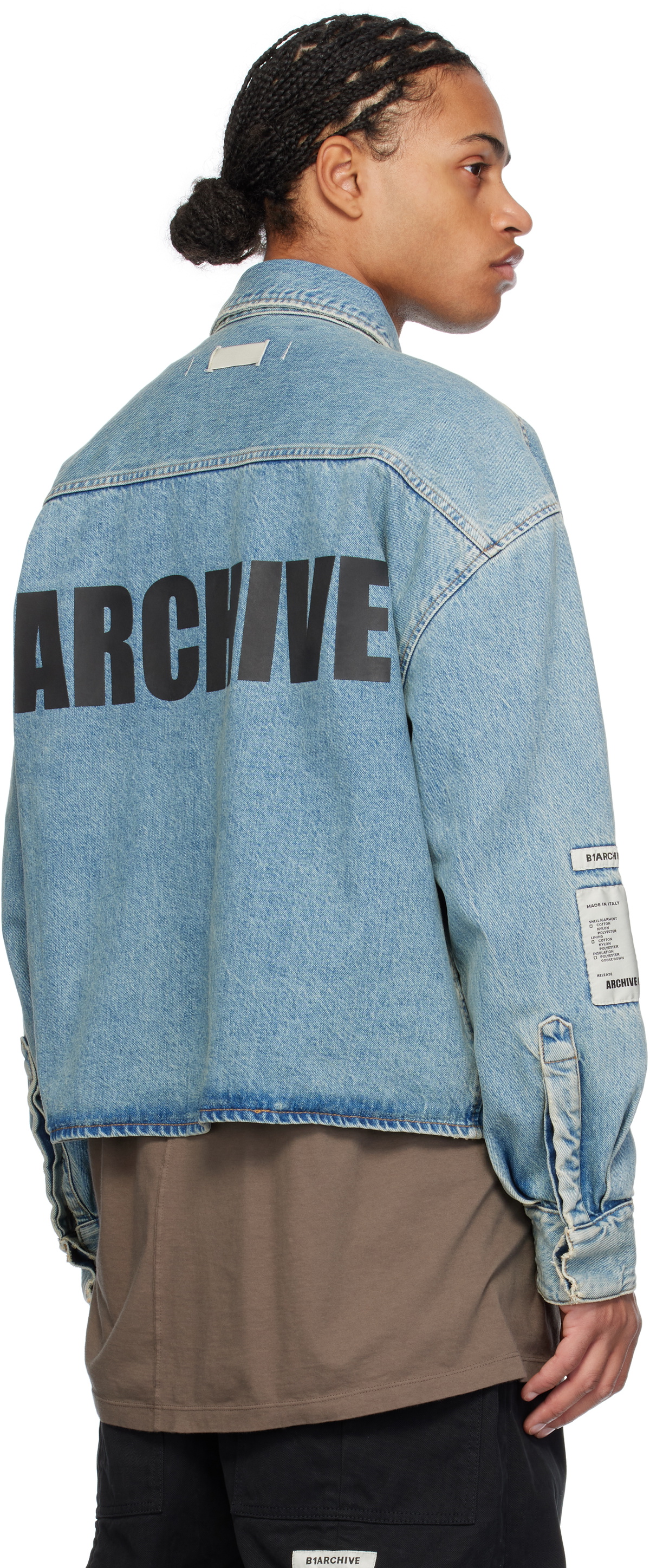 B1ARCHIVE Blue Flap Pocket Denim Shirt