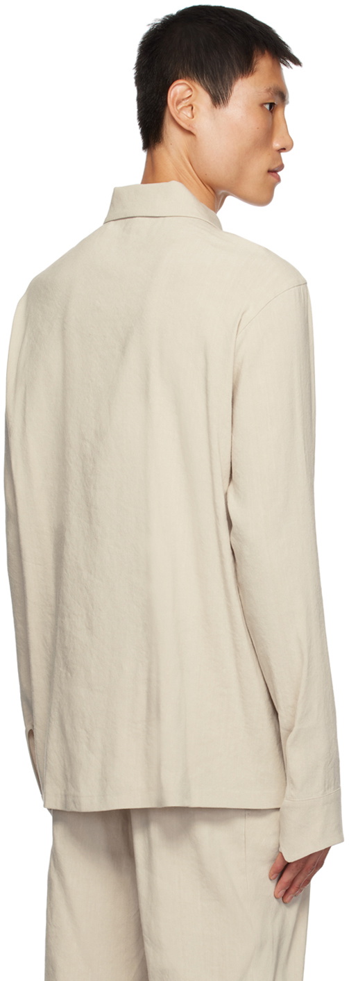 Hyein Seo Beige Button Shirt
