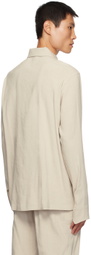 Hyein Seo Beige Button Shirt