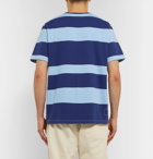Universal Works - Striped Cotton-Jersey T-Shirt - Blue