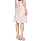 Vivienne Westwood Pink & Off-White Adder Midi Skirt