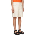 Sunnei Off-White Taffeta Elastic Shorts