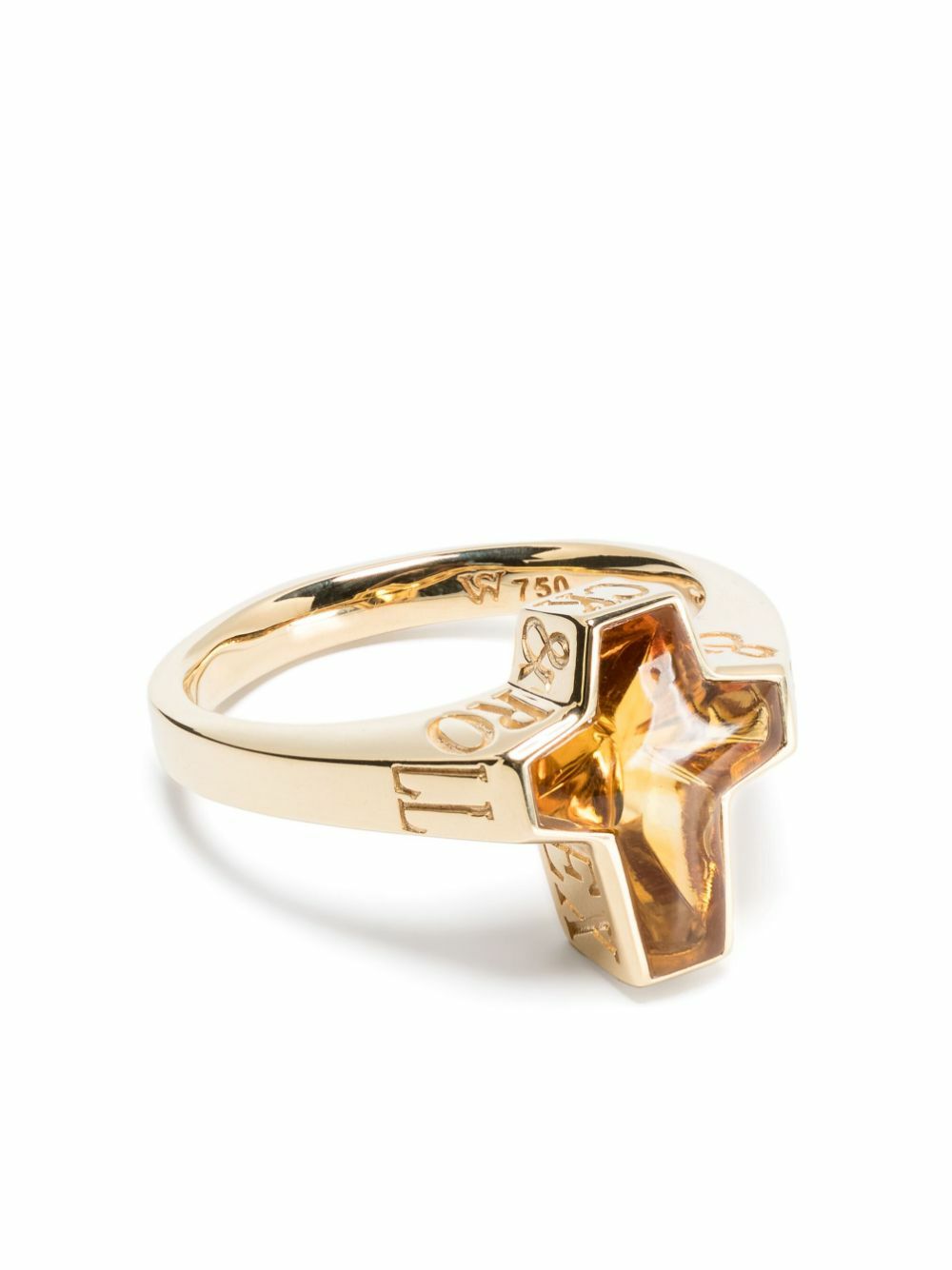 Stephen Webster 18K Yellow Gold Sex & Drugs & Rock & Roll Citrine Ring
