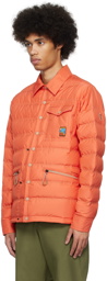 Moncler Grenoble Orange Packable Down Jacket