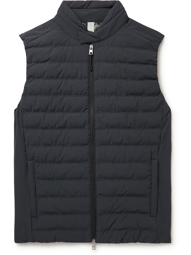 Photo: Incotex - Quilted Shell Gilet - Blue