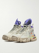 Nike - Off-White Terra Forma Suede-Trimmed Mesh and Rubber Sneakers - White