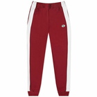 Sporty & Rich x Lacoste Pique Track Pant in Pinot/Farine