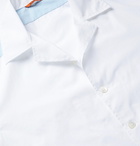 Barena - Colour-Block Camp-Collar Cotton Shirt - White