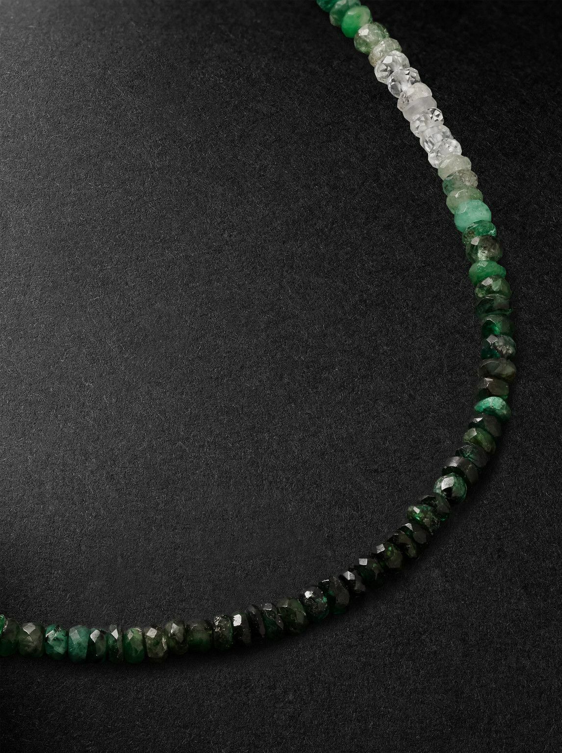 JIA JIA - Arizona Ombré Gold Emerald Necklace