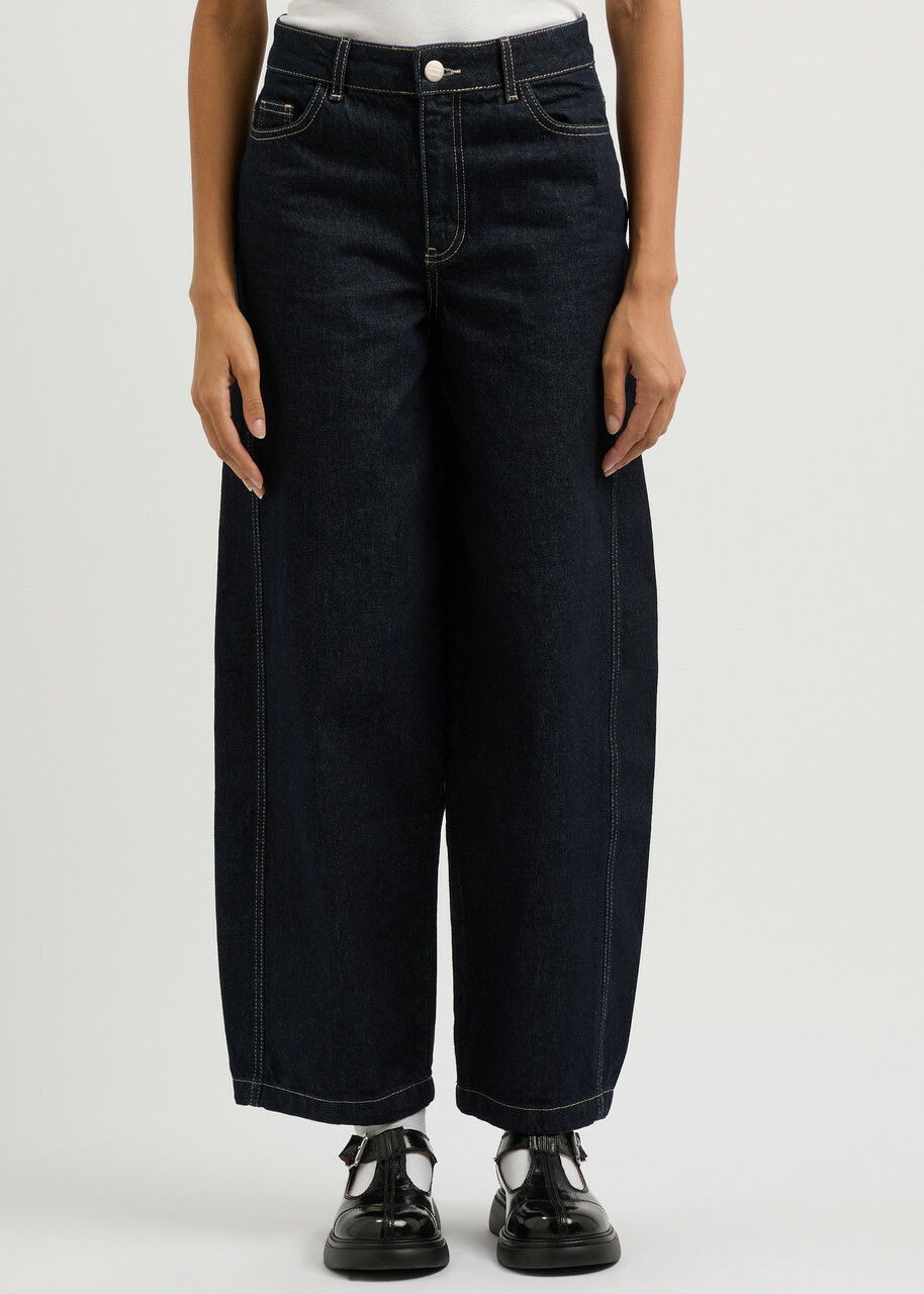 Damson Madder Dion Barrel-leg Jeans Indigo Damson Madder