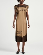 Manila Grace Womens Midi dress Taupe