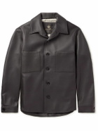 Loro Piana - Evandro Full Grain Leather Overshirt - Brown