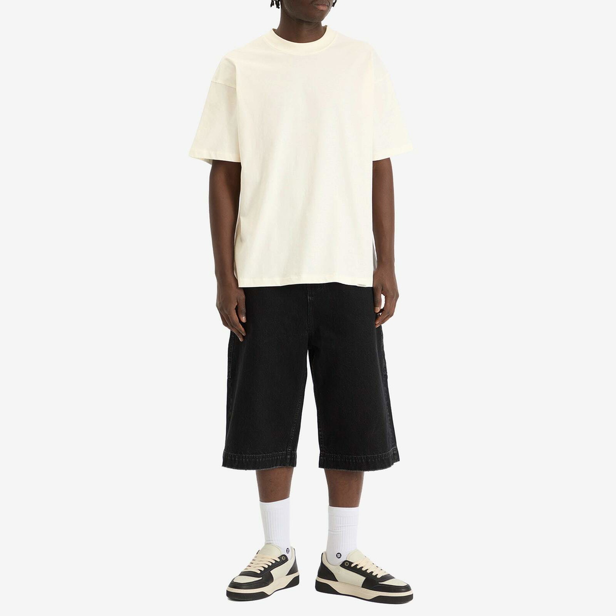 Represent Men's Initial Oversized T-Shirt in Flat White