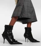 Balenciaga Cagole leather ankle boots