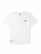 WTAPS - Logo-Print Appliquéd Cotton-Jersey T-Shirt - White