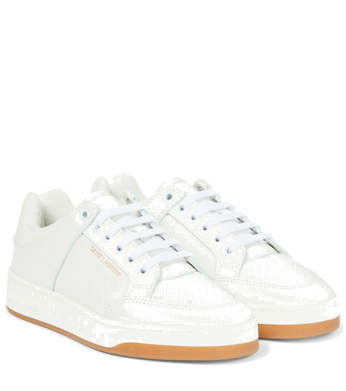 【SAINT LAURENT】 SL/61 レザー ツートーン スニーカー SL/61 sneakers in perforated leather | Saint Laurent | YSL US