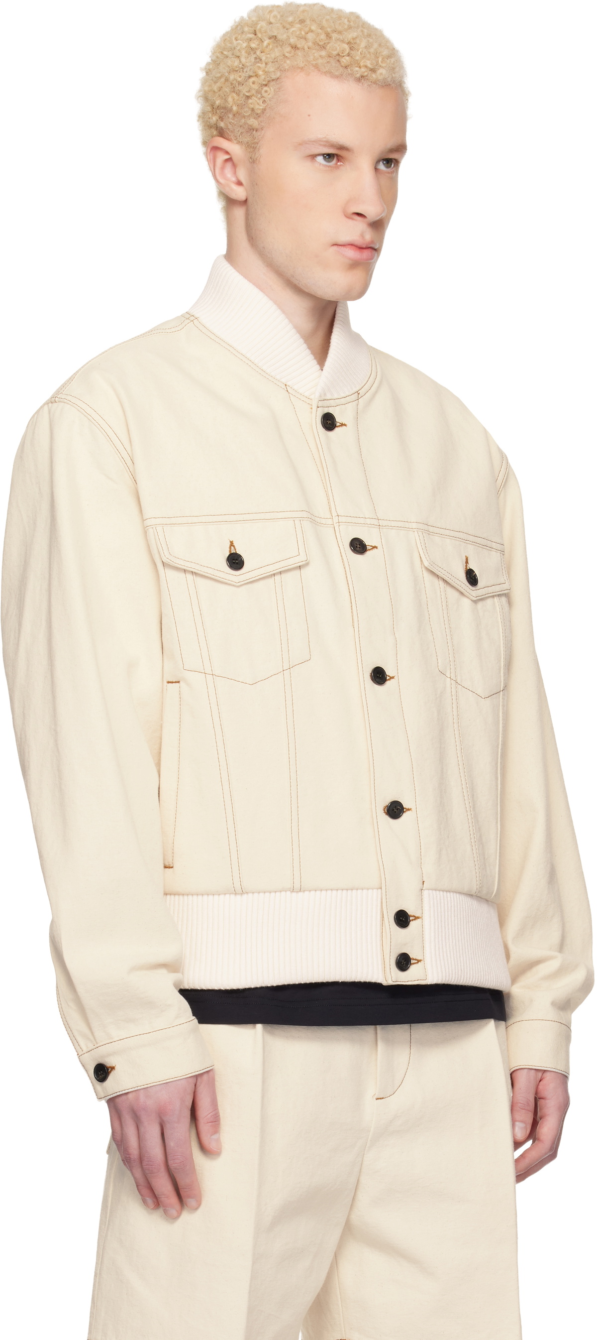Lanvin Off-White Teddy Jacket