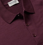 John Smedley - Belper Slim-Fit Merino Wool Polo Shirt - Burgundy