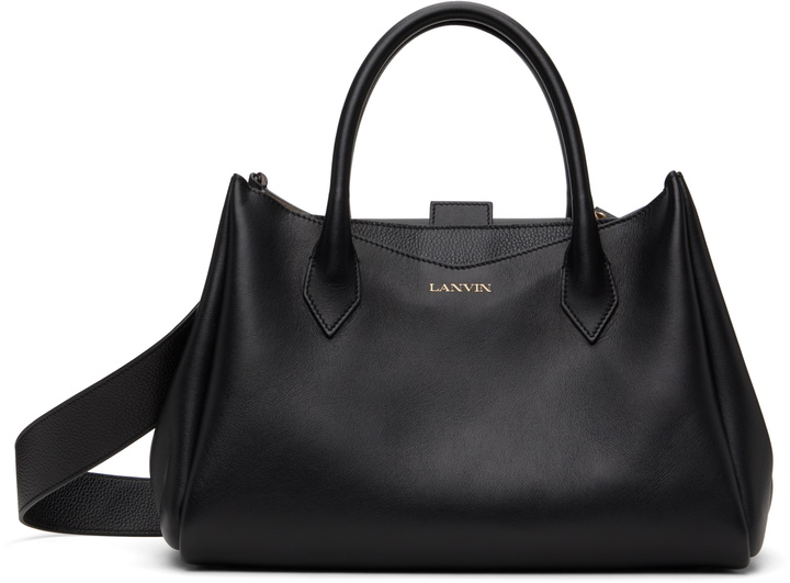 Photo: Lanvin Black L'Octave Leather Day Bag