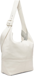AMI Paris White Taurillon Leather Etienne Crossbody Bag